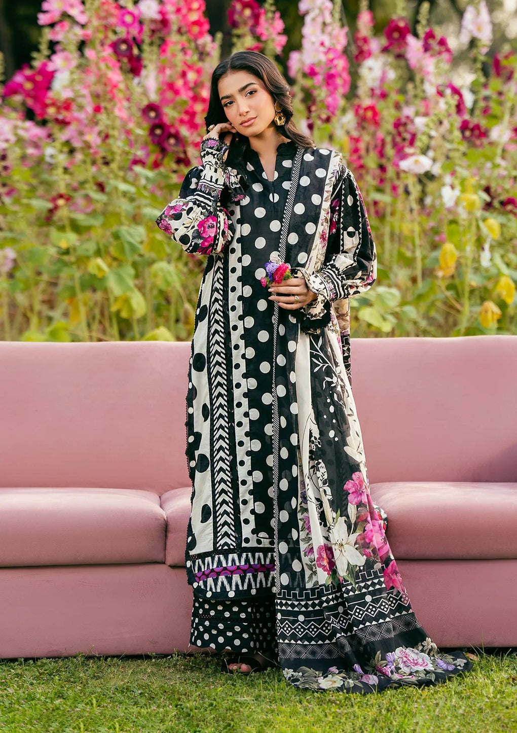 Elaf Premium | Prints 25 | EPS-2B MYSTIC NOIR by Elaf Premium - Designer Dress - Type: Ladies Clothes - Available at Libayah - 100% Original