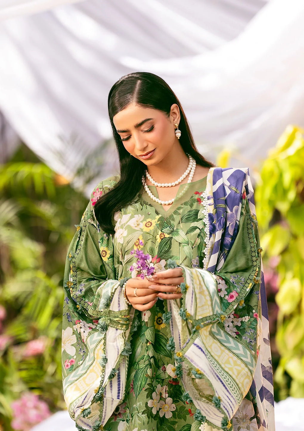 Elaf Premium | Prints 25 | EPS-1B GREEN EDEN by Elaf Premium - Designer Dress - Type: Ladies Clothes - Available at Libayah - 100% Original