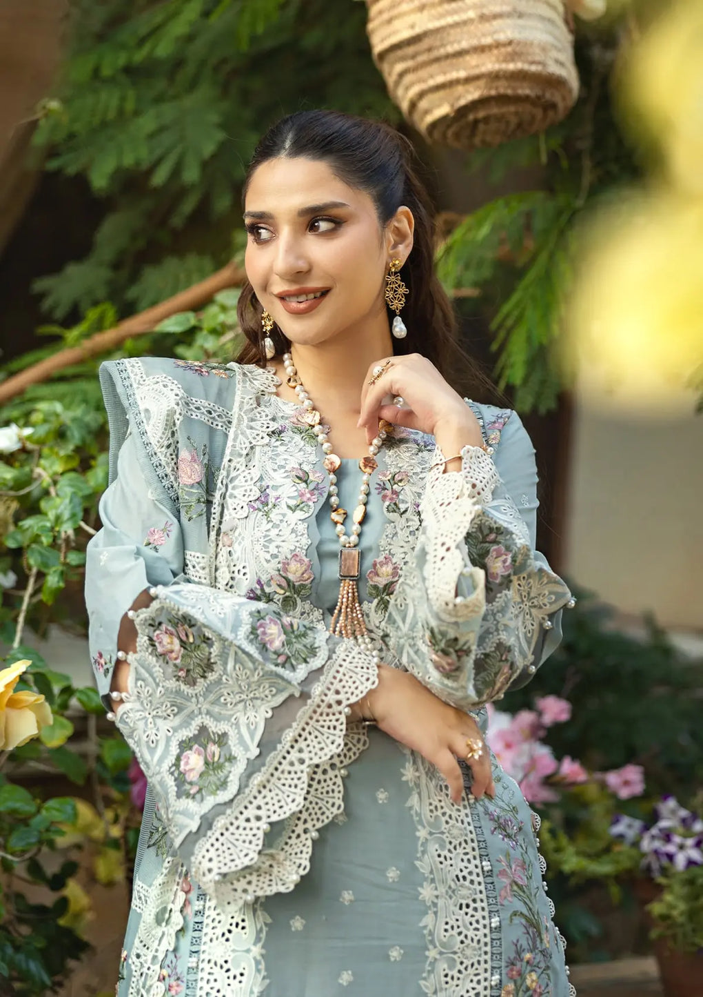 Elaf Premium | Luxury Lawn 25 | ELM-3B SAMAA by Elaf Premium - Designer Dress - Type: Ladies Clothes - Available at Libayah - 100% Original