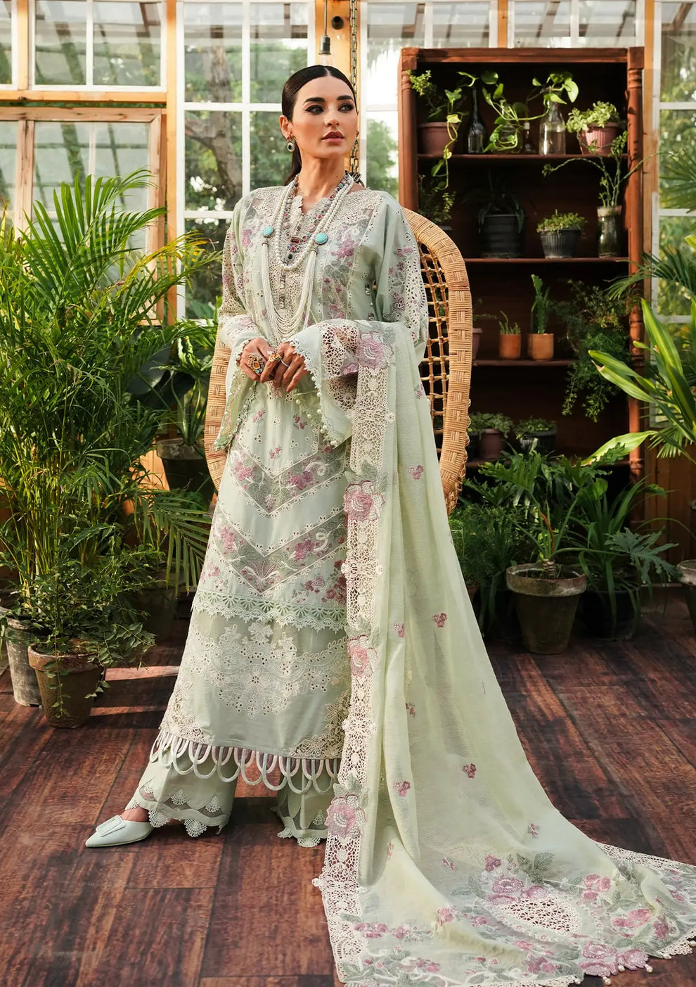 Kahf Premium | Luxury Lawn 24 | KLE-01A Margarita by Kahf Premium - Designer Dress - Type: Ladies Clothes - Available at Libayah - 100% Original