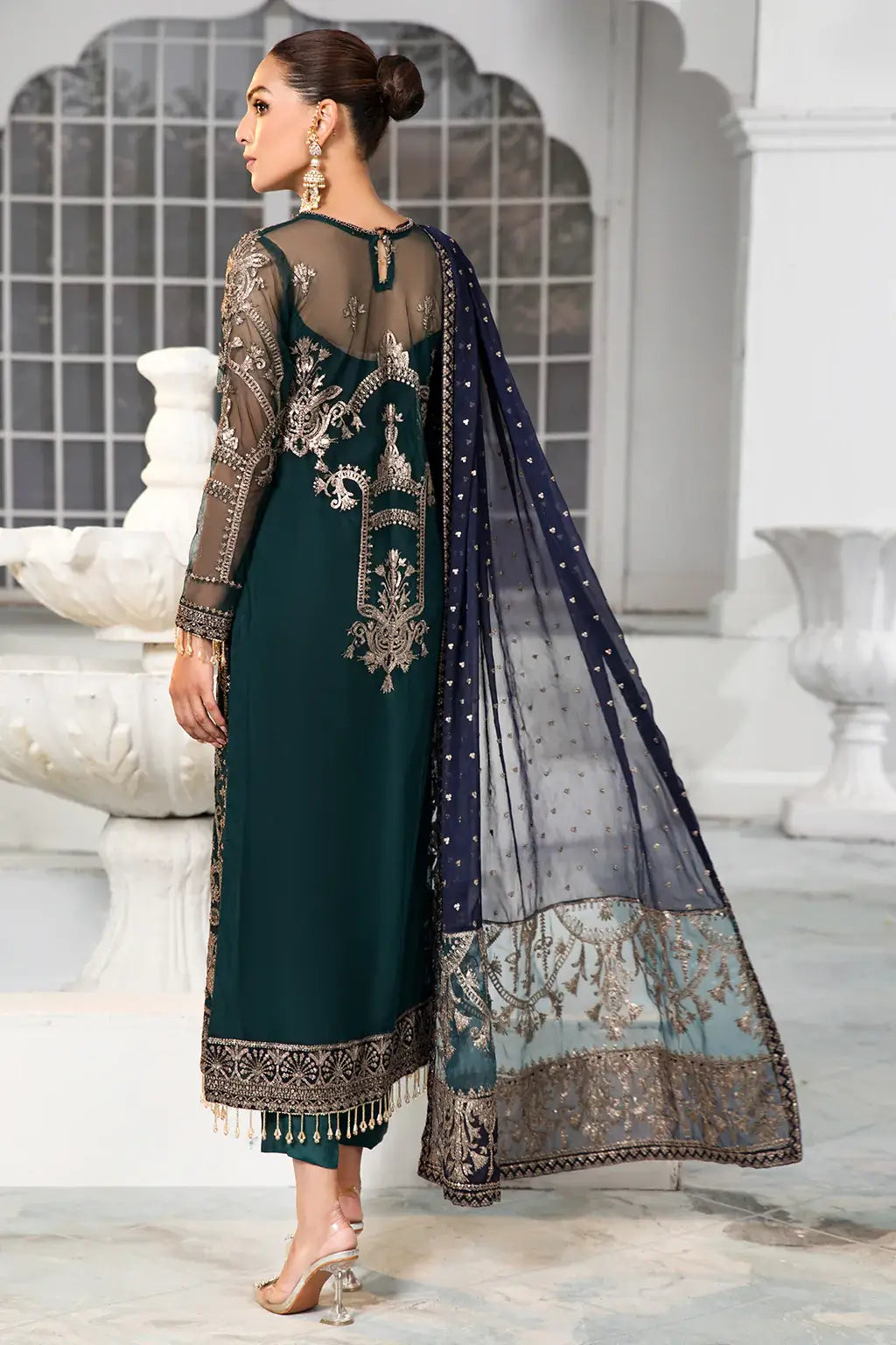 Zarif | DE LUXURY Formals | MEADOW by Zarif - Designer Dress - Type: Ladies Clothes - Available at Libayah - 100% Original