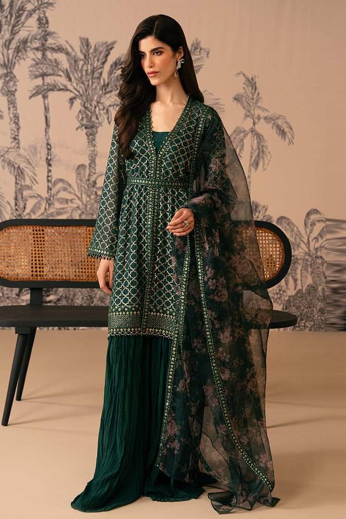 Cross Stitch | Luxe Atelier 24 | VIRIDIAN HAVEN by Cross Stitch - Designer Dress - Type: Ladies Clothes - Available at Libayah - 100% Original
