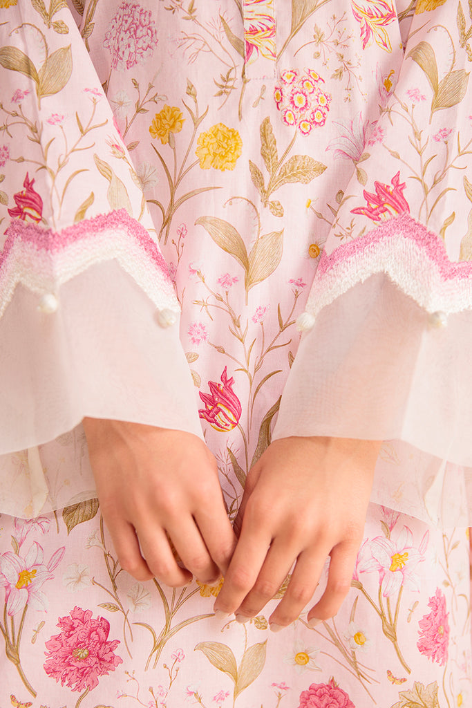 Cross Stitch | Daily Wear | PASTEL BLOOM by Cross Stitch - Designer Dress - Type: Casuals - Available at Libayah - 100% Original