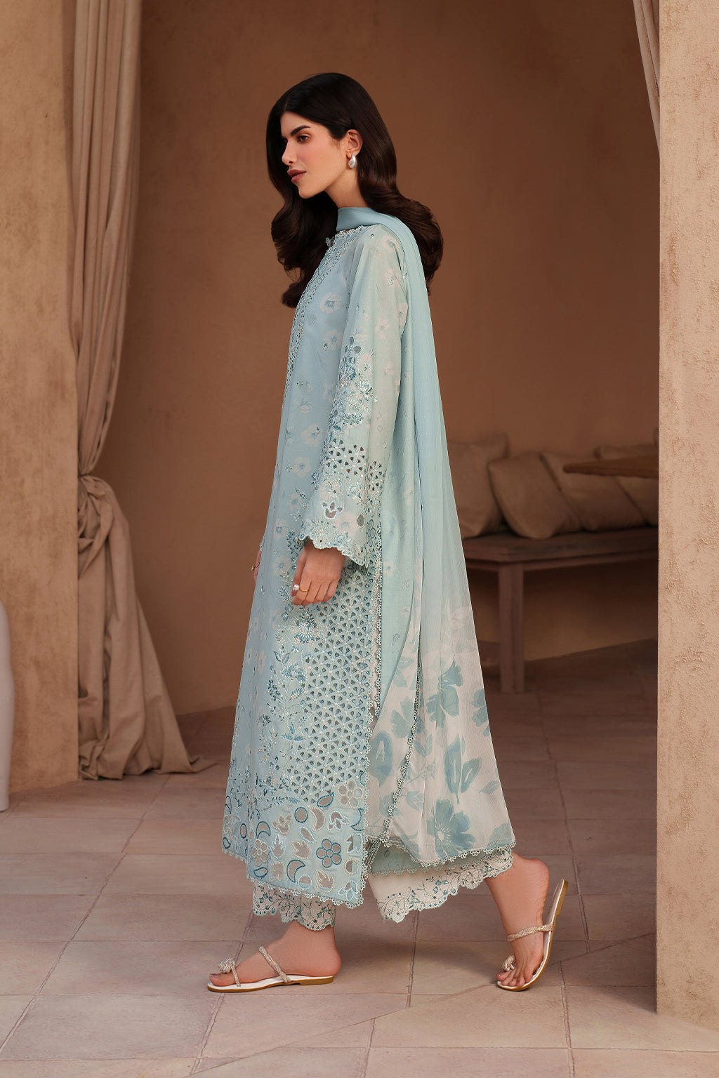 Iznik | Eid lawn | EL-05 Embroidered Lawn by Iznik - Designer Dress  - Type : Ladies Clothes - Available at Libayah - 100% Original 