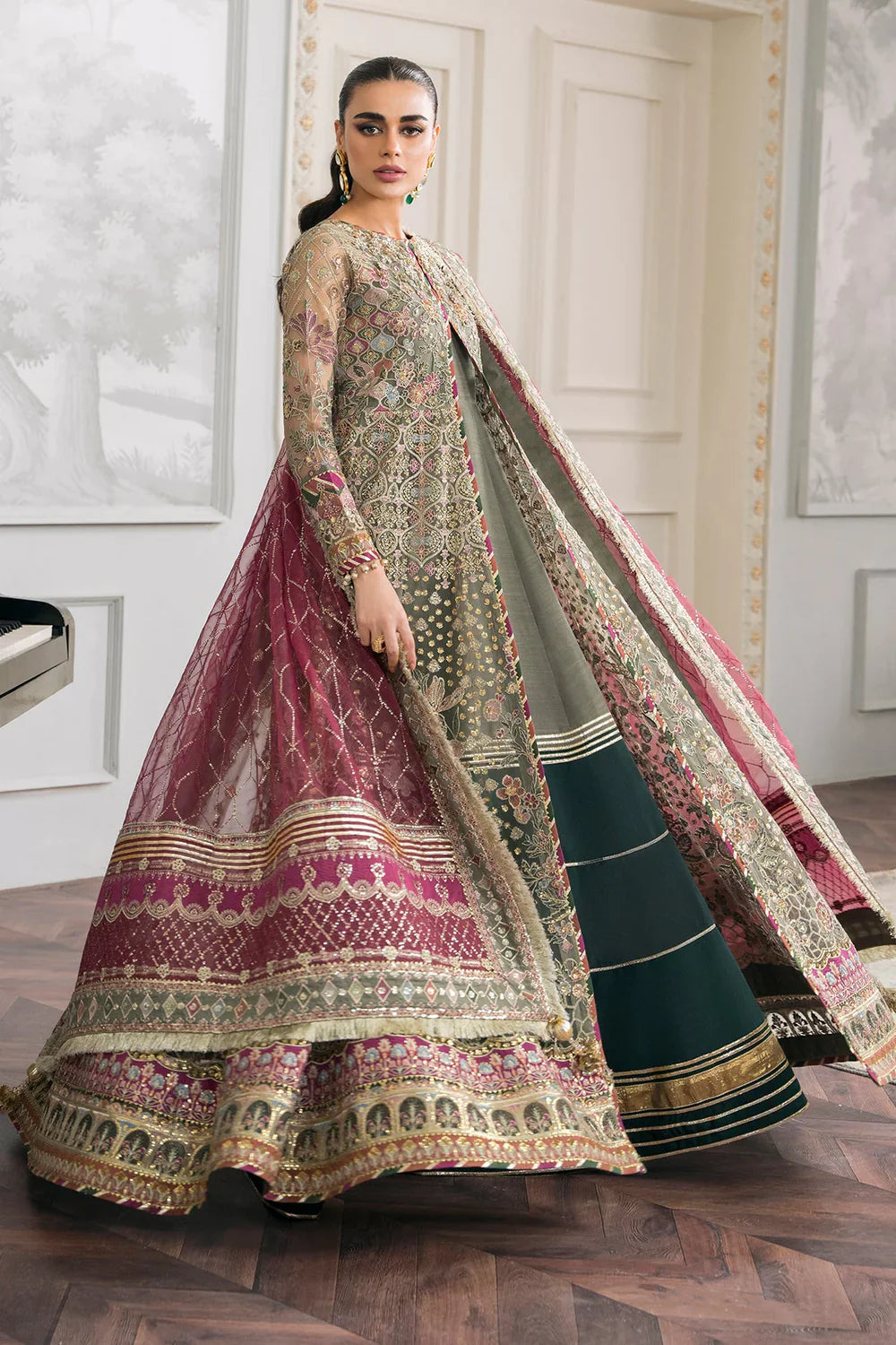 Baroque | Chantelle Embroidered Collection | CH12-02 by Baroque - Designer Dress - Type: Ladies Clothes - Available at Libayah - 100% Original