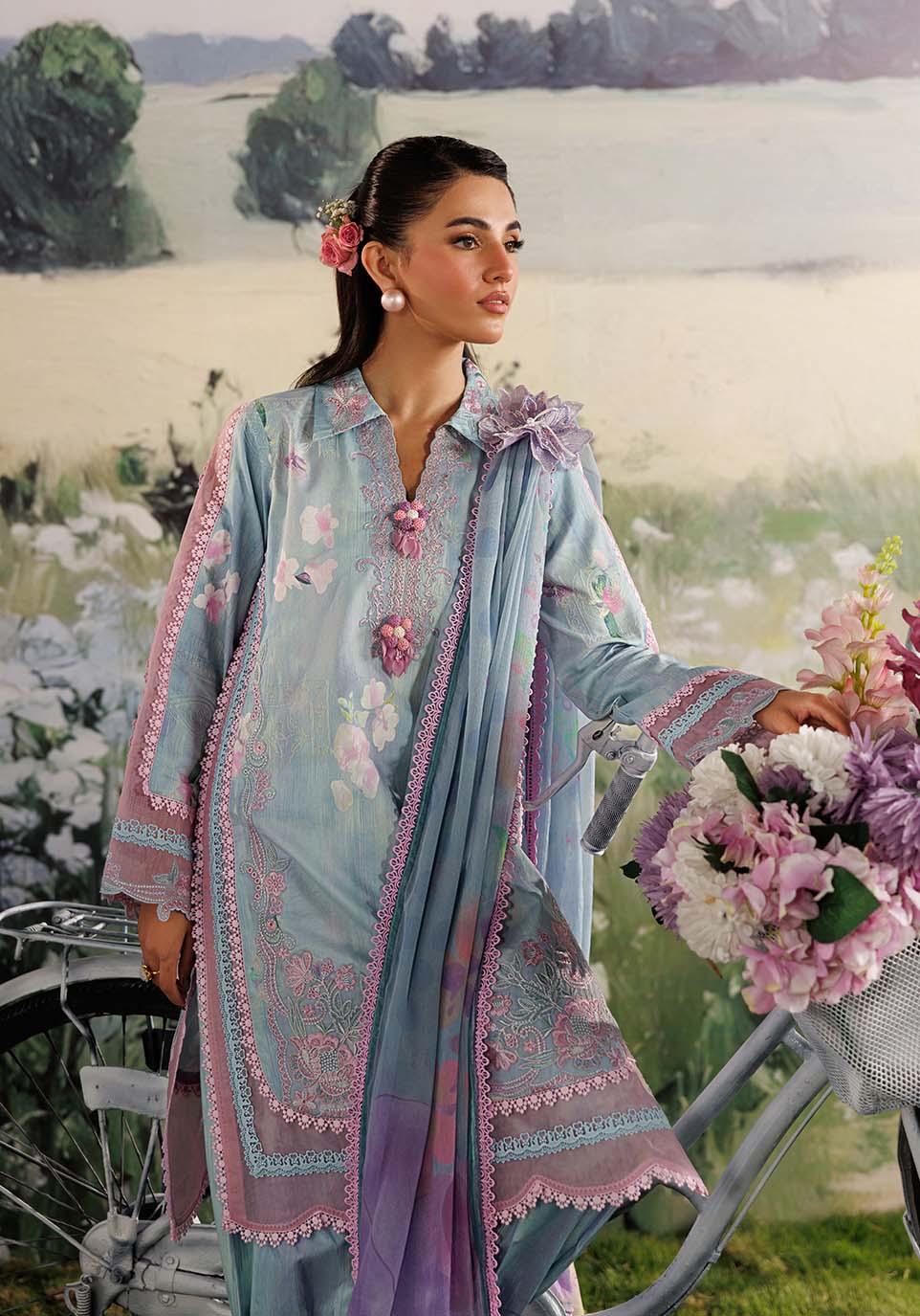 Zarqash | RimJhim The Moonsoon Edit 26 | SHABNAM ZQ001 by Zarqash - Designer Dress  - Type : Ladies Clothes - Available at Libayah - 100% Original 