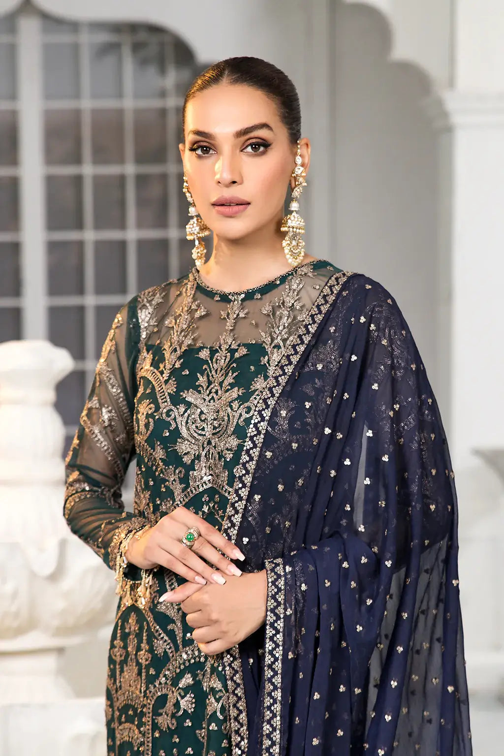 Zarif | DE LUXURY Formals | MEADOW by Zarif - Designer Dress - Type: Ladies Clothes - Available at Libayah - 100% Original