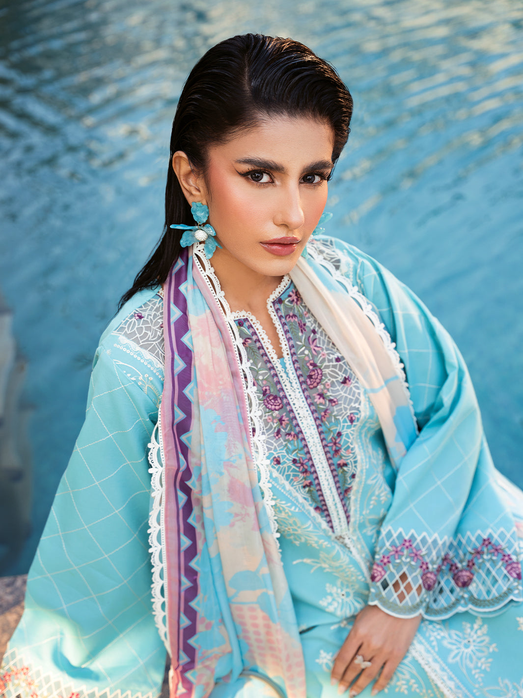 Bin Ilyas | Kayra Summer Edit 25 | 312 - A by Bin Ilyas - Designer Dress - Type: Ladies Clothes - Available at Libayah - 100% Original