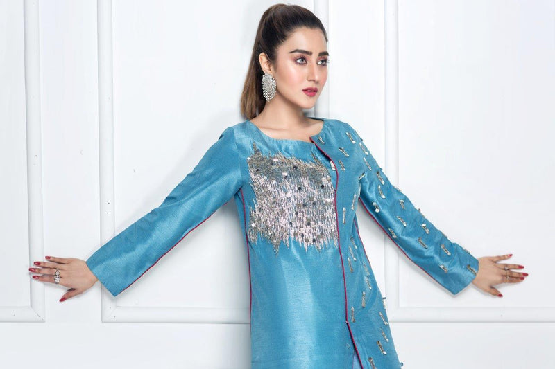 Hana | Eclectic Ready to Wear | Cerulian Spark by Hana - Designer Dress - Type: Ladies Clothes - Available at Libayah - 100% Original