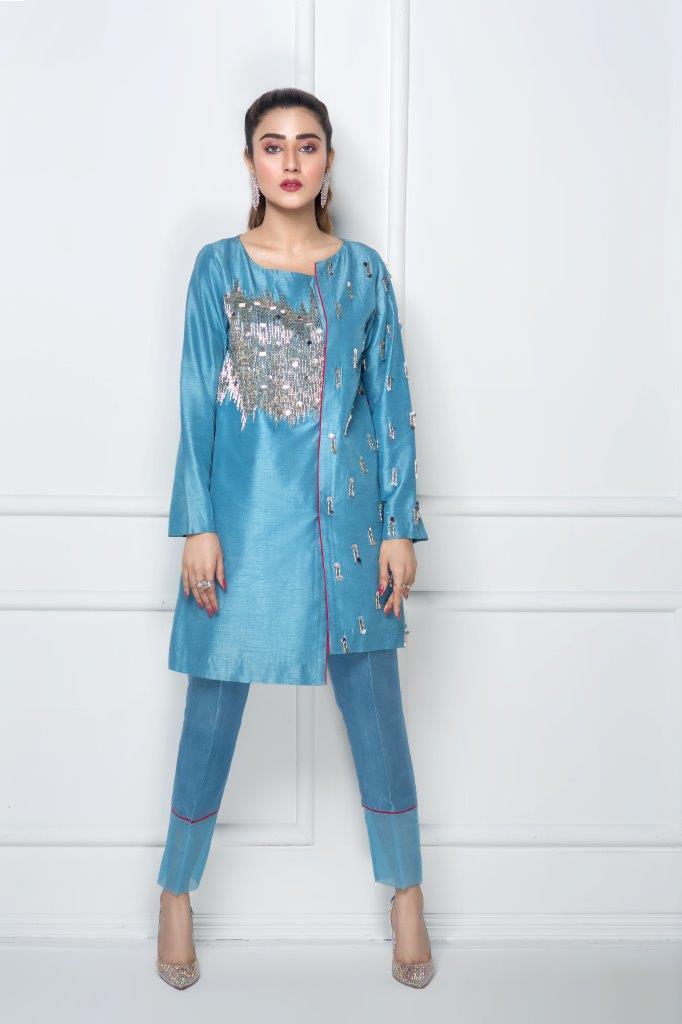 Hana | Eclectic Ready to Wear | Cerulian Spark by Hana - Designer Dress - Type: Ladies Clothes - Available at Libayah - 100% Original