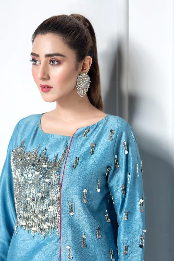 Hana | Eclectic Ready to Wear | Cerulian Spark by Hana - Designer Dress - Type: Ladies Clothes - Available at Libayah - 100% Original