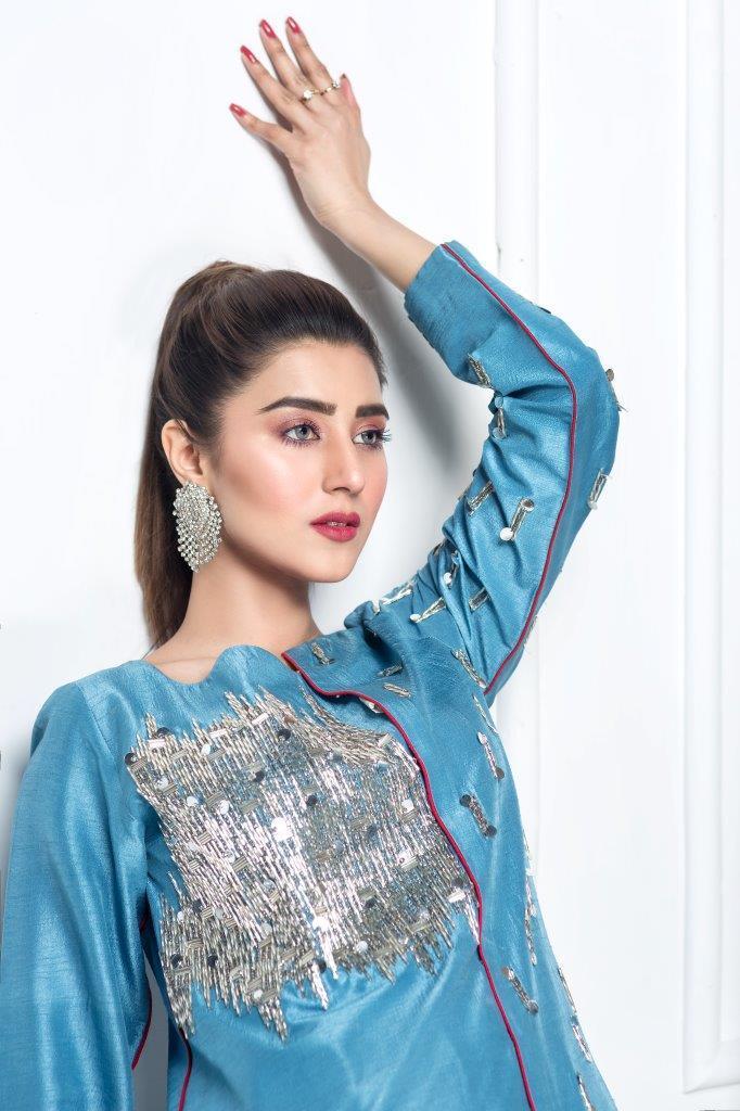 Hana | Eclectic Ready to Wear | Cerulian Spark by Hana - Designer Dress - Type: Ladies Clothes - Available at Libayah - 100% Original