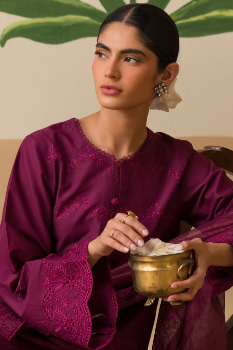 Cross Stitch | Chikankari Lawn Collection | P-07 by Cross Stitch - Designer Dress - Type: Ladies Clothes - Available at Libayah - 100% Original