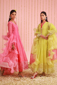 Chic Ophicial | Ruffles Collection | Candy pink Angrakha by Chic Ophicial - Designer Dress - Type: Ladies Clothes - Available at Libayah - 100% Original