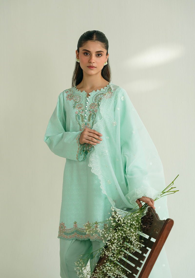 Zarqash | Whispers of Summer | SERENE BLOOM - Designer Dress - Type : Ladies Clothes - Available at Libayah - 100% Original