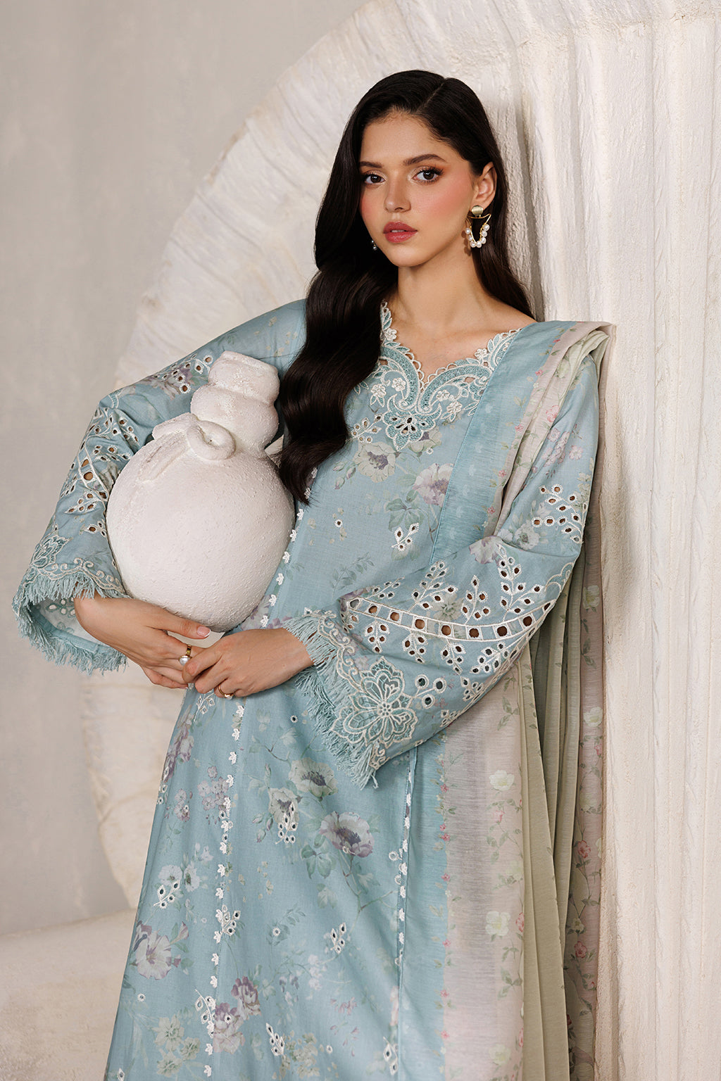 Iznik | Festive lawn 26 | IBE-10 Embroidered Lawn by Iznik - Designer Dress  - Type : Ladies Clothes - Available at Libayah - 100% Original 