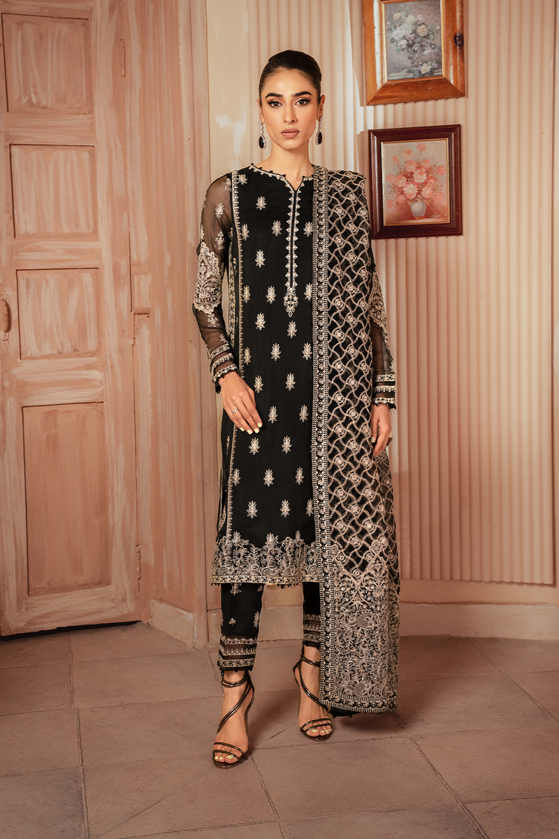 Iznik | Chiffonkari Formals | ICK-03 Embroidered Chiffon by Iznik - Designer Dress - Type: Formal - Available at Libayah - 100% Original