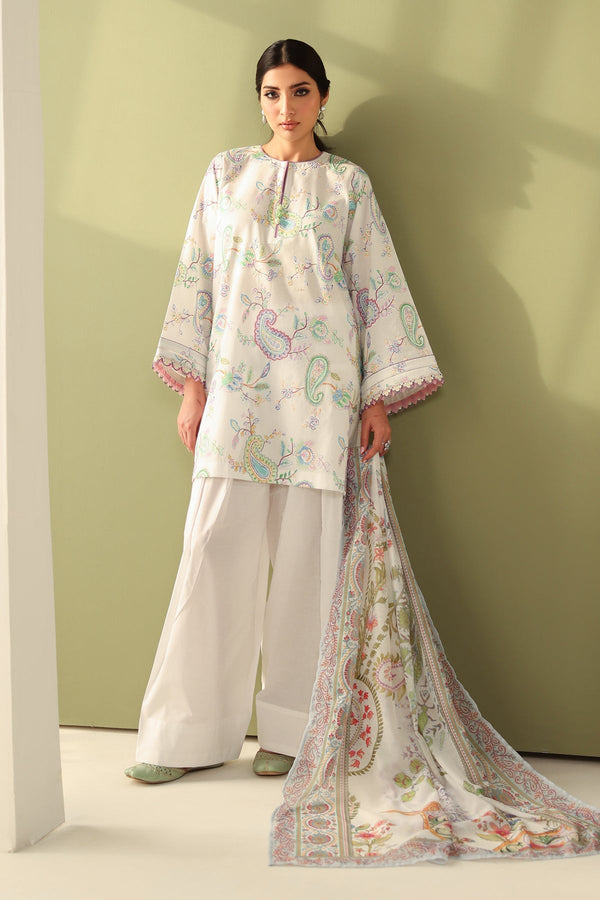 Baroque | Eid Printique | EMBROIDERED PRINTED LAWN UF-4179 by Baroque - Designer Dress - Type: Ladies Clothes - Available at Libayah - 100% Original