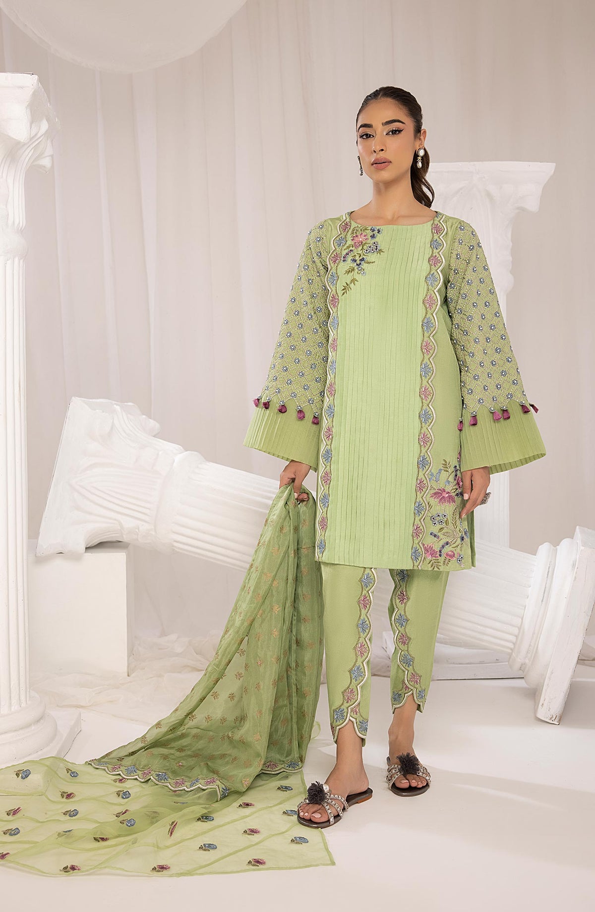 Mina Kashif | Luxury Pret | MK23-19 by Mina Kashif - Designer Dress - Type: Formal - Available at Libayah - 100% Original