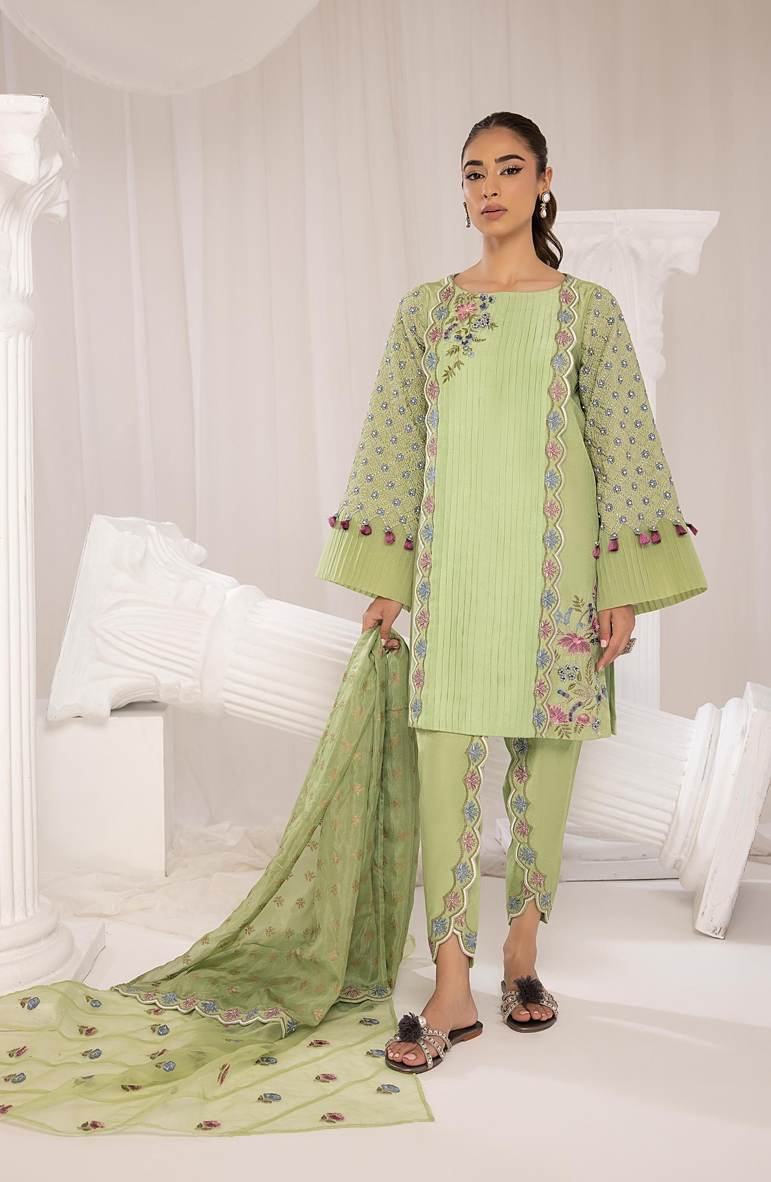Mina Kashif | Luxury Pret | MK23-19 by Mina Kashif - Designer Dress - Type: Formal - Available at Libayah - 100% Original