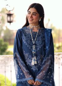 Sardinia | Embroidered Lawn Edit 26 | Terrace Blue by Sardinia - Designer Dress  - Type : Ladies Clothes - Available at Libayah - 100% Original 