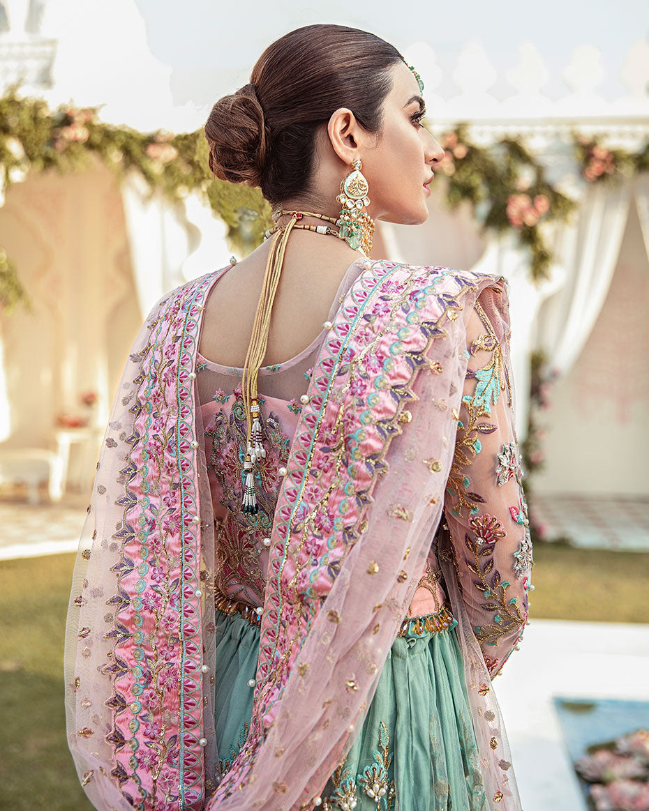 Gulaal | Wedding Formals | Joli Embroidered Net 3-Piece Suit WS-03 by Gulaal - Designer Dress - Type: Ladies Clothes - Available at Libayah - 100% Original