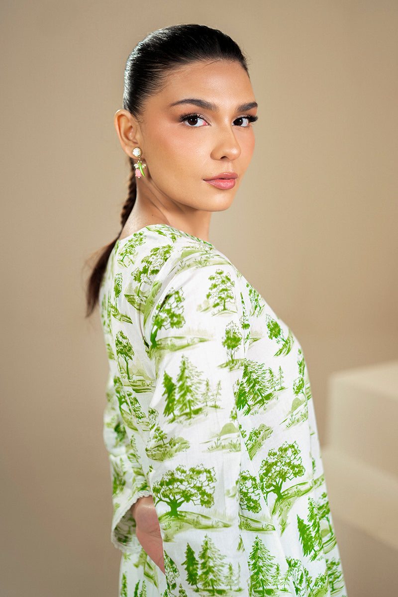 Cross Stitch | Daily Lawn 24 | MYSTIC FOREST-2 PIECE LAWN SUIT