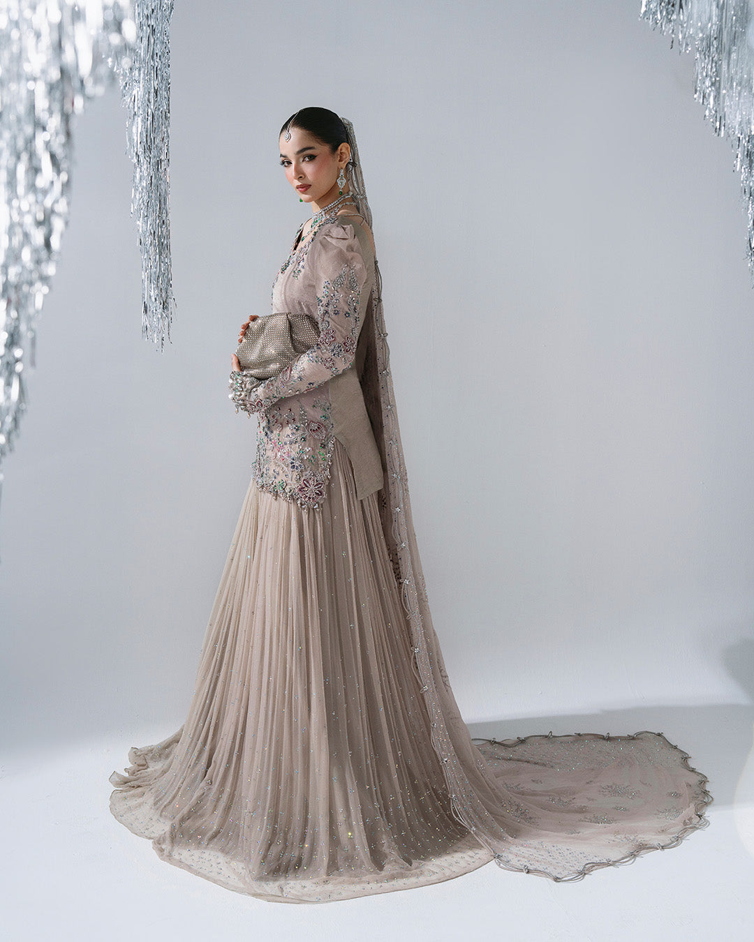 Maria B | Mbroidered Wedding Formals 26 | BD-3103-Moon Grey