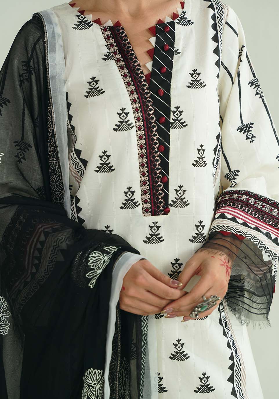 Zarqash | Nazakat Ready to Wear | NOOR-E-SIYAH by Zarqash - Designer Dress  - Type : Ladies Clothes - Available at Libayah - 100% Original 