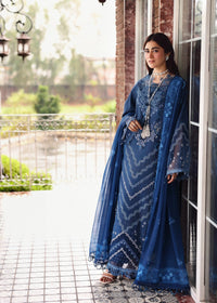 Sardinia | Embroidered Lawn Edit 26 | Terrace Blue by Sardinia - Designer Dress  - Type : Ladies Clothes - Available at Libayah - 100% Original 