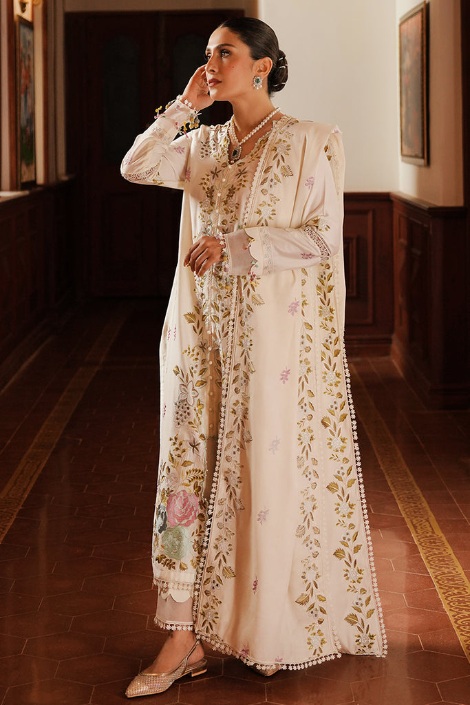 Cross Stitch | Satin De Luxe | IVORY GARDEN by Cross Stitch - Designer Dress - Type: Luxury - Available at Libayah - 100% Original