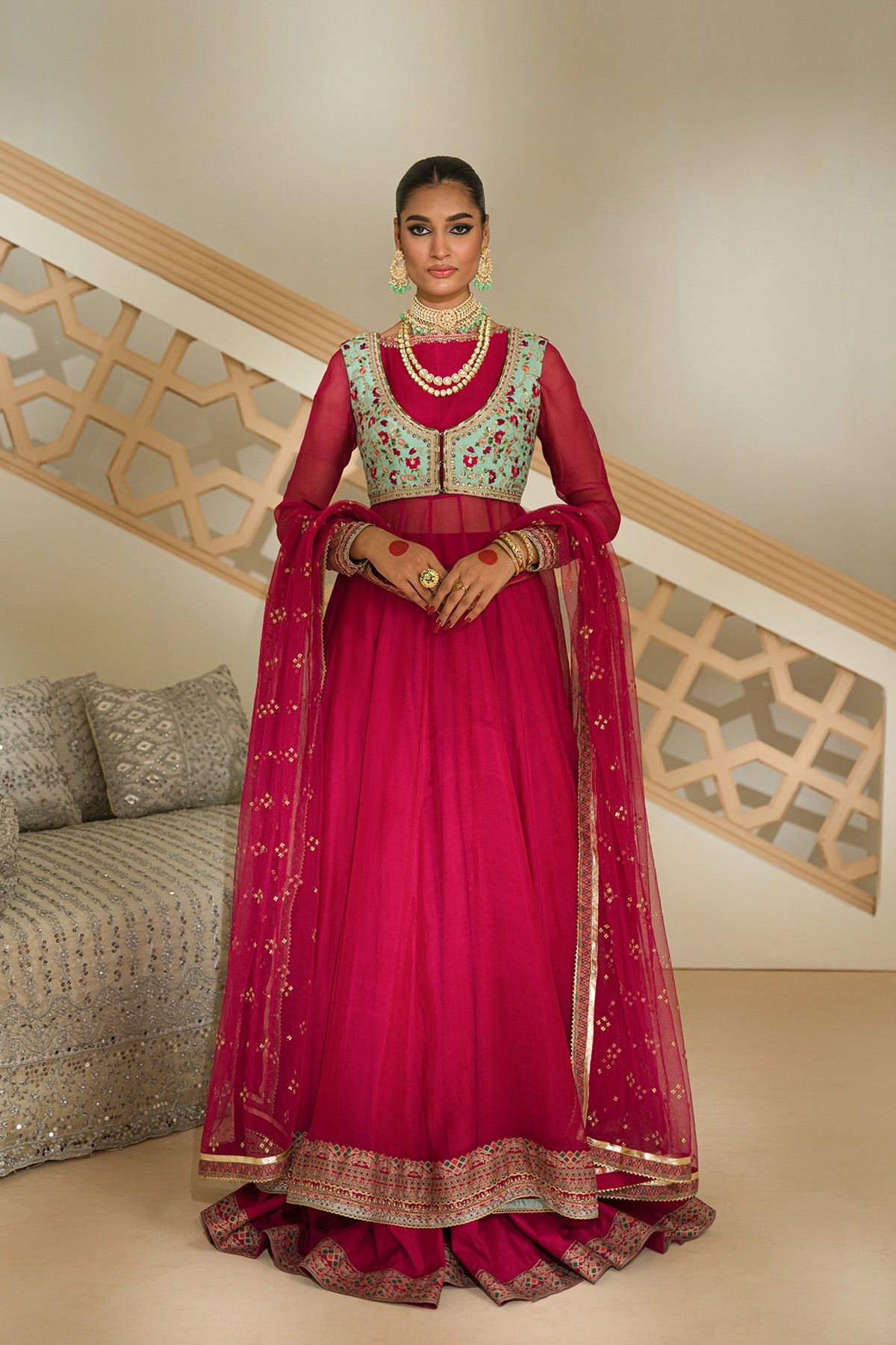 Mina Kashif | Wedding Formals | Jashn-e-gul by Mina Kashif - Designer Dress - Type: Bridal - Available at Libayah - 100% Original