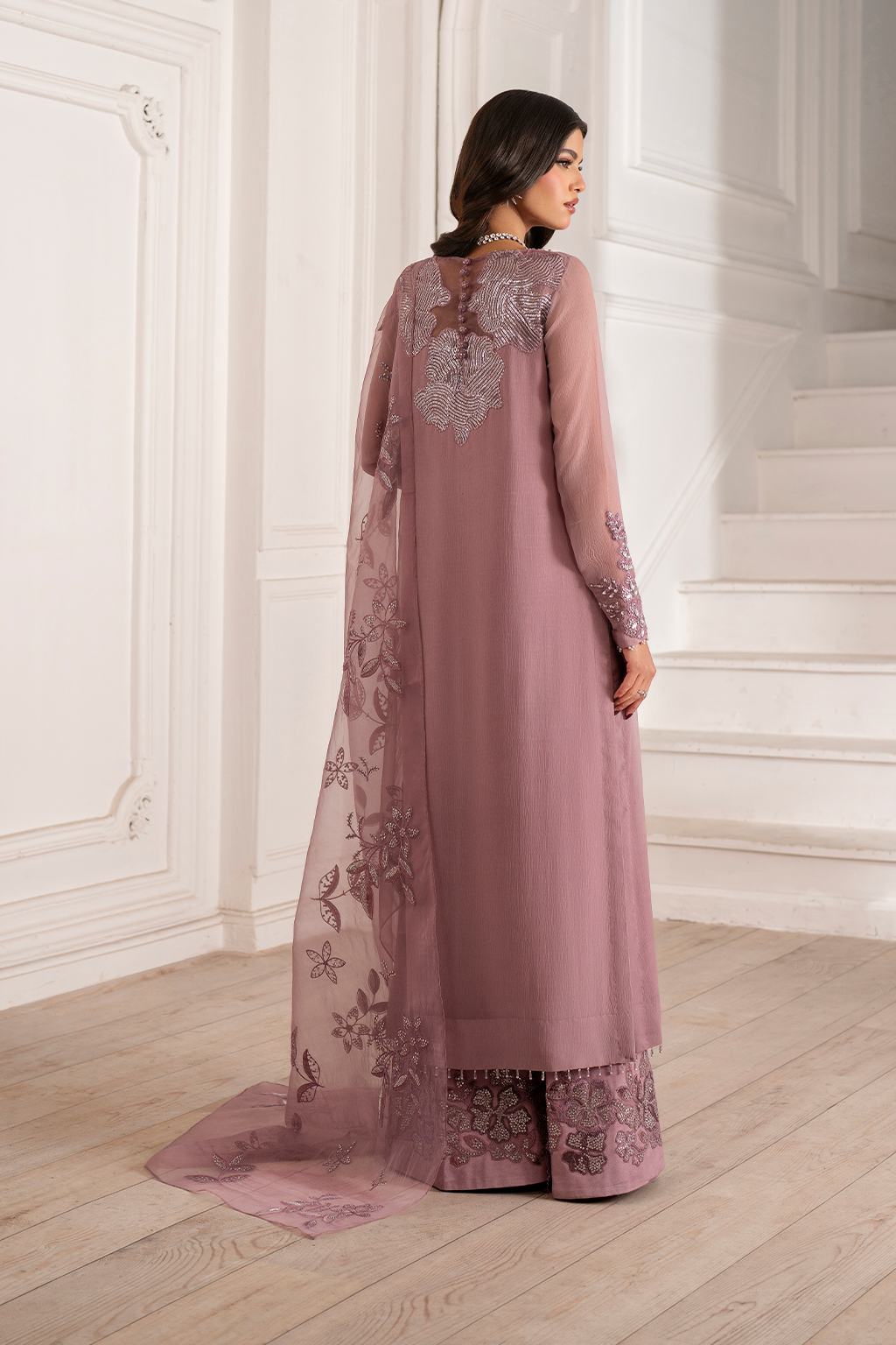 Iznik | Festive Formal |  UE-418 Embroidered Chiffon by Iznik - Designer Dress  - Type : Ladies Clothes - Available at Libayah - 100% Original 