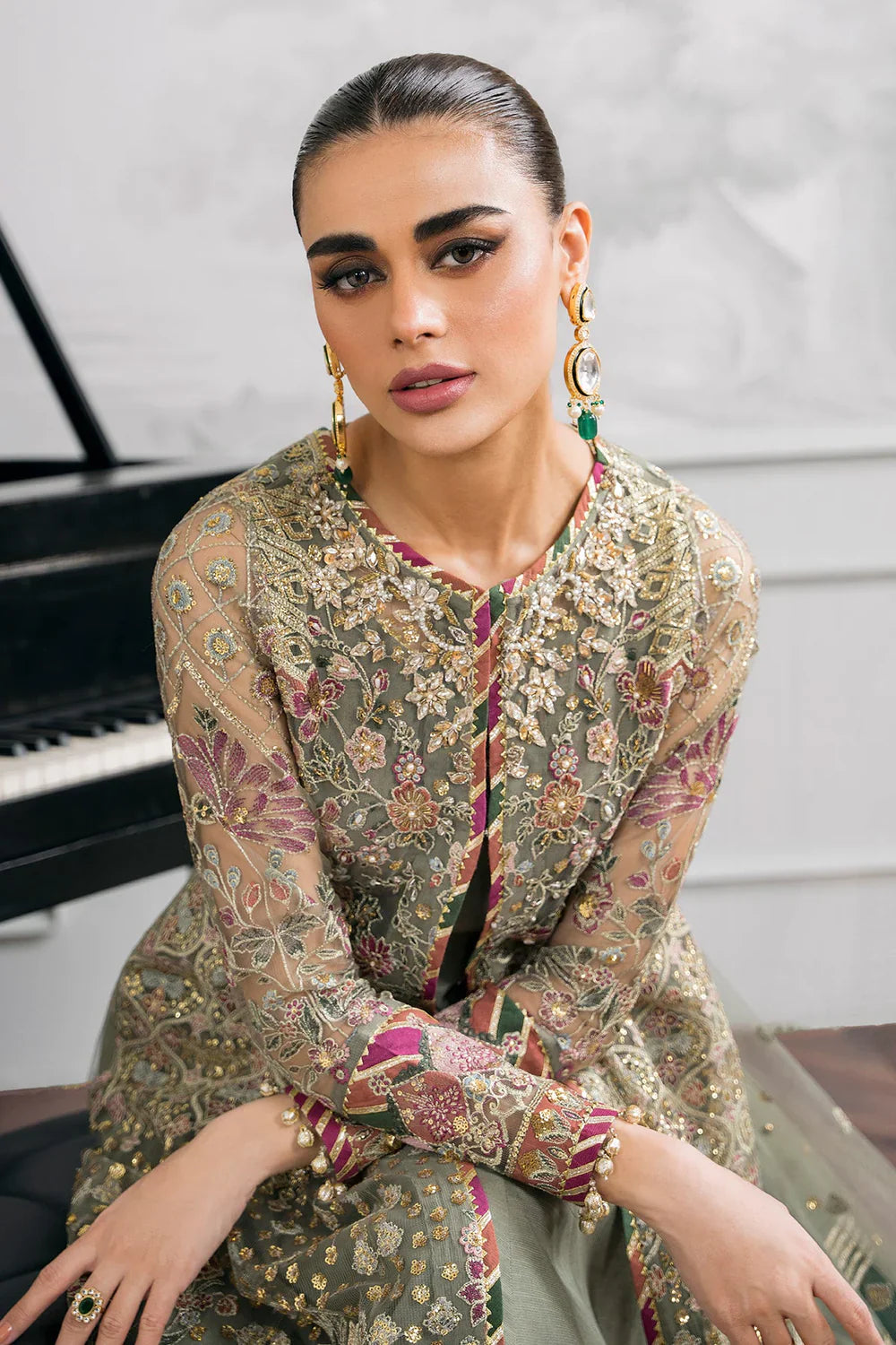 Baroque | Chantelle Embroidered Collection | CH12-02 by Baroque - Designer Dress - Type: Ladies Clothes - Available at Libayah - 100% Original