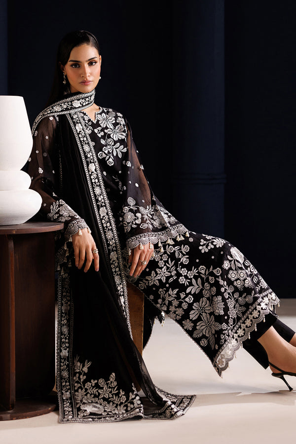 Baroque | Formals Collection | EMBROIDERED COTTON NET UF-4441 by Baroque - Designer Dress  - Type : Ladies Clothes - Available at Libayah - 100% Original 