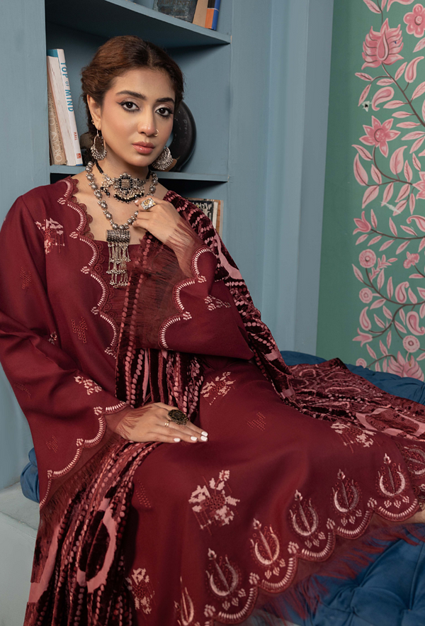 Humdum | Zouq 25 | D01 by Humdum - Designer Dress  - Type : Ladies Clothes - Available at Libayah - 100% Original 