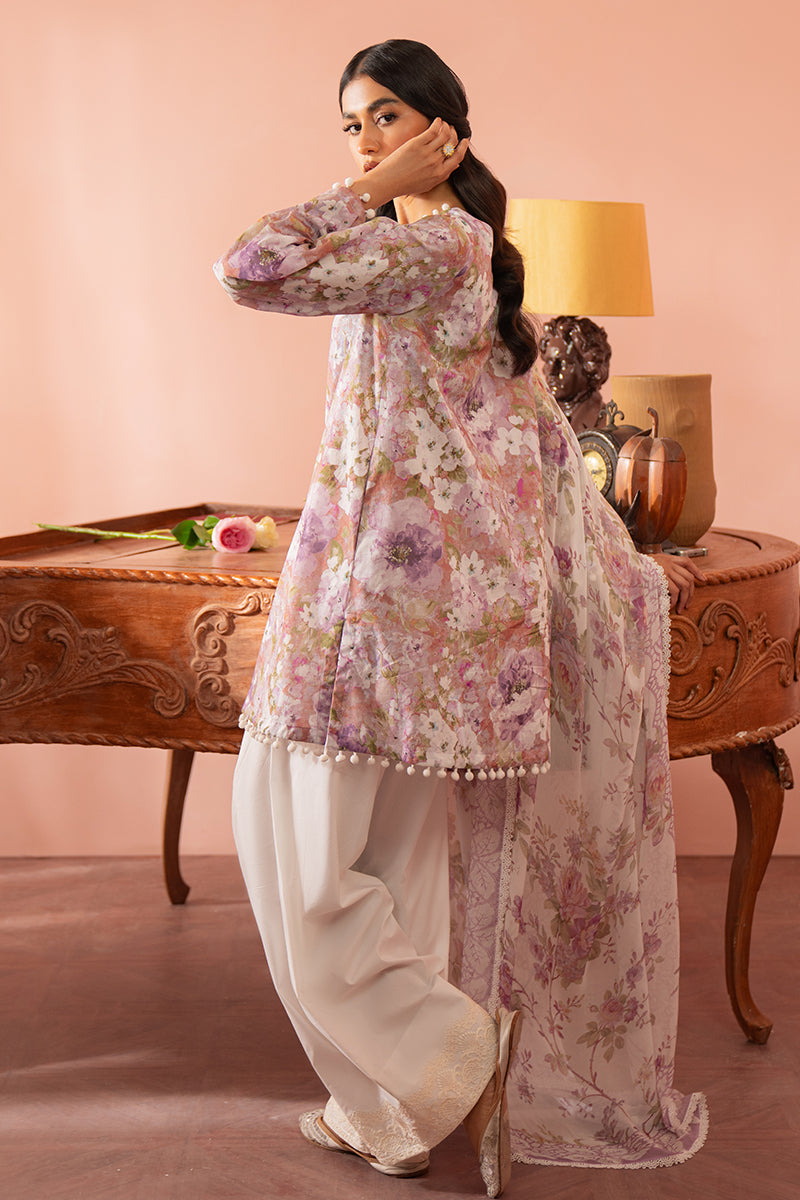 Cross Stitch | Cambric Lawn 24 | ORCHID GALORE by Cross Stitch - Designer Dress - Type: Casuals - Available at Libayah - 100% Original