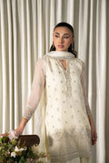 Neeshay | Ready to Wear Chiffon | RTW-CHFN-06 White by Neeshay - Designer Dress  - Type : Ladies Clothes - Available at Libayah - 100% Original 