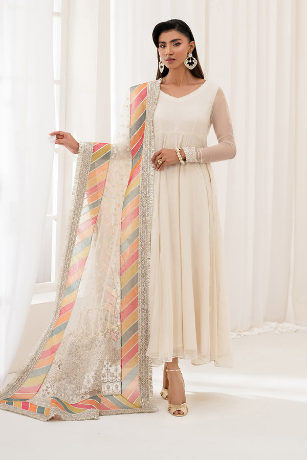 Baroque | Luxury Pret 25 | EMBROIDERED CHIFFON PR-1098 by Baroque - Designer Dress  - Type : Ladies Clothes - Available at Libayah - 100% Original 