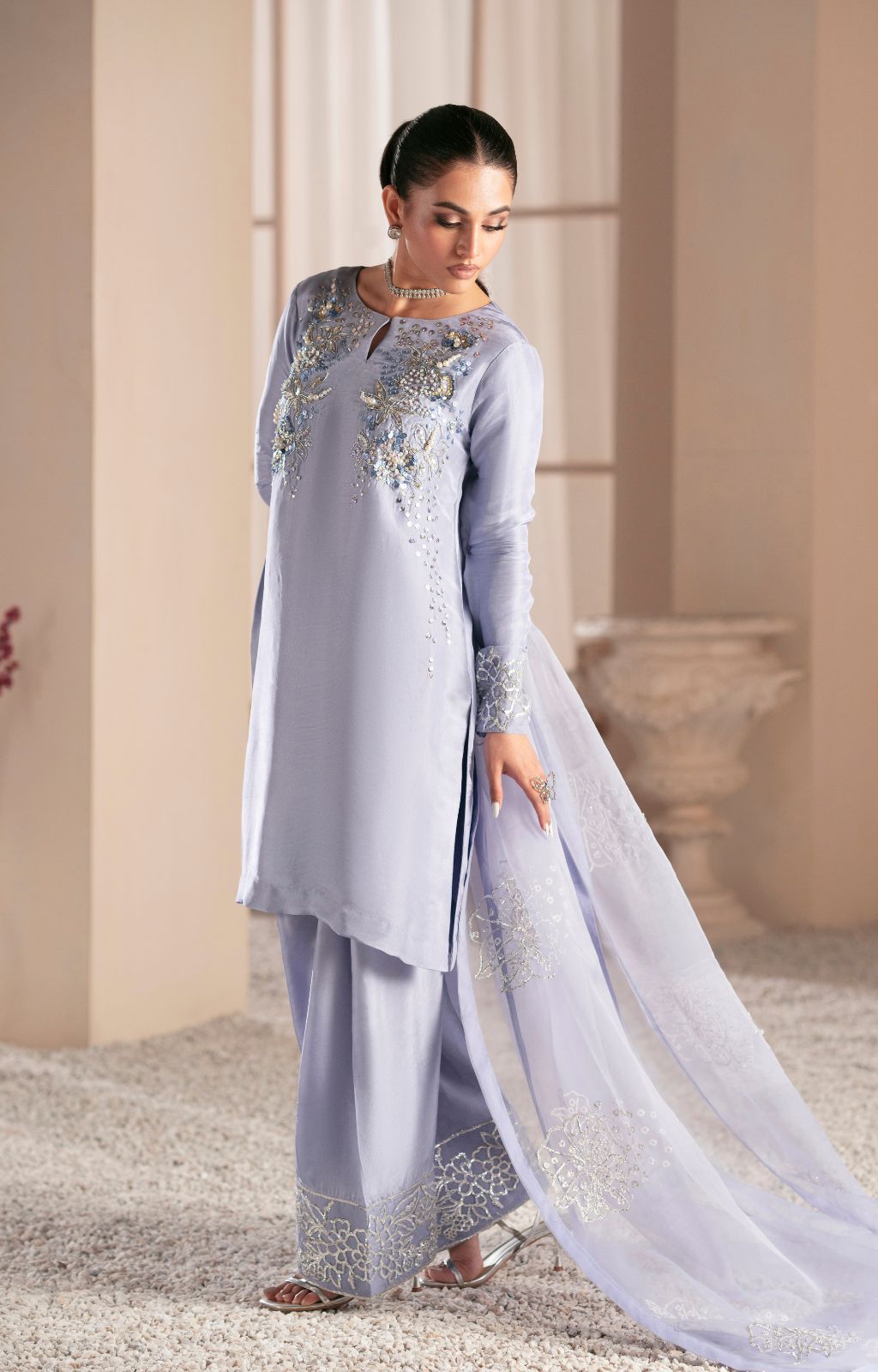 Ajr Couture | Symphony Luxe Festive 25 | Crimson by AJR Couture - Designer Dress - Type: Ladies Clothes - Available at Libayah - 100% Original