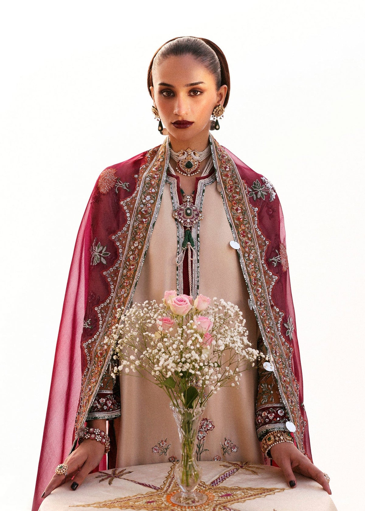 Hussain Rehar | Luxury Pret AW 25 | Florielle by Hussain Rehar - Designer Dress  - Type : Ladies Clothes - Available at Libayah - 100% Original 