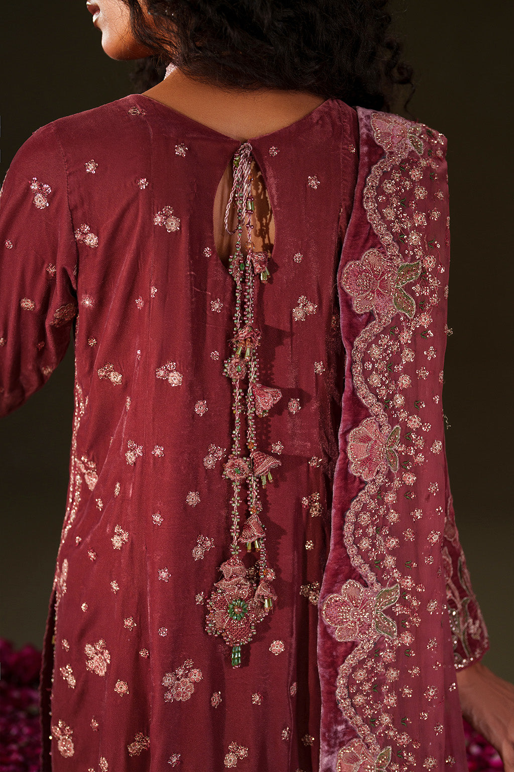 Iznik | Velvet 25 | IV-75 Embroidered Velvet by Iznik - Designer Dress - Type : Ladies Clothes - Available at Libayah - 100% Original 