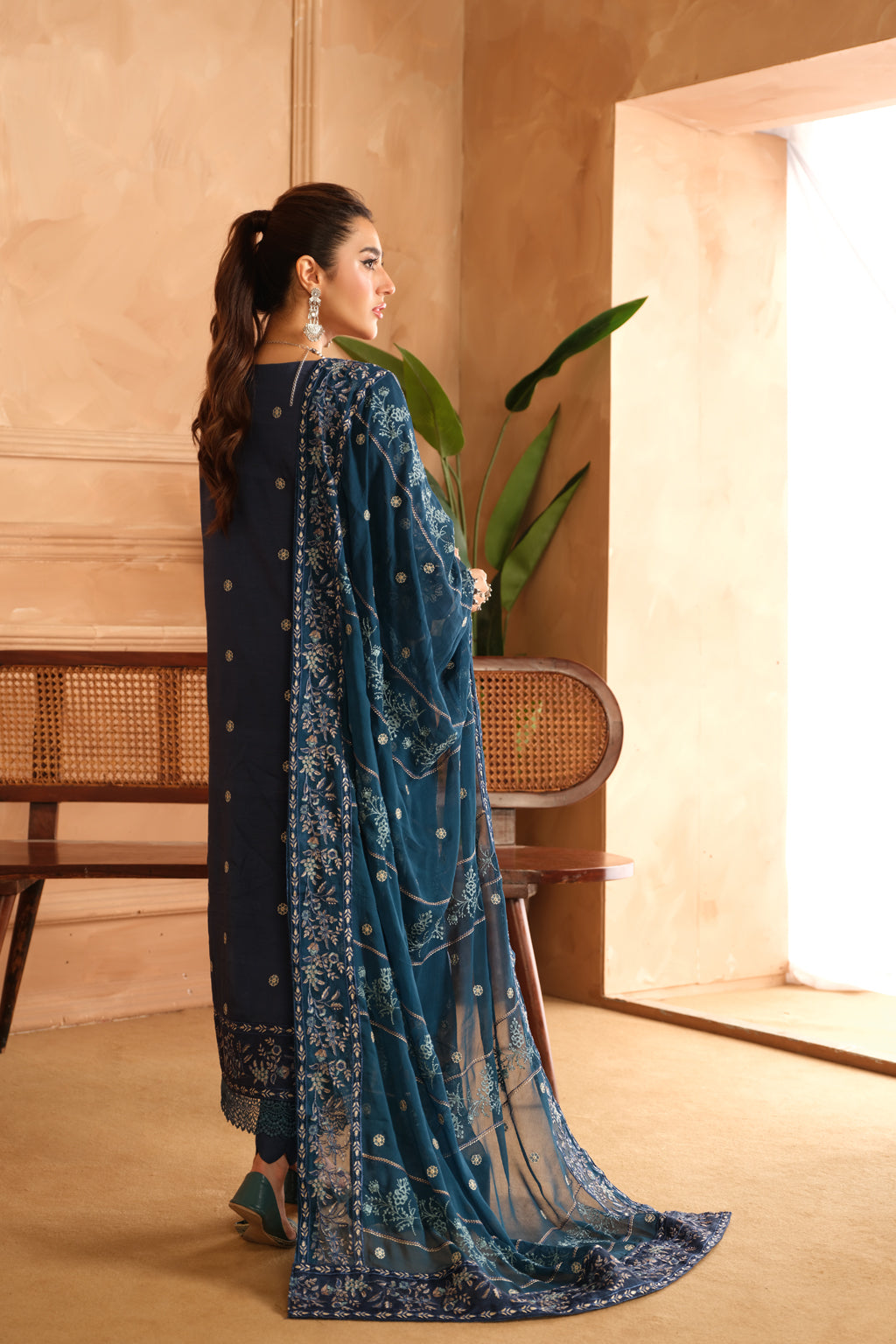 Johra | Shah Jahan Embroidered Viscose | JH-268-SJ by Johra - Designer Dress - Type: Luxury - Available at Libayah - 100% Original