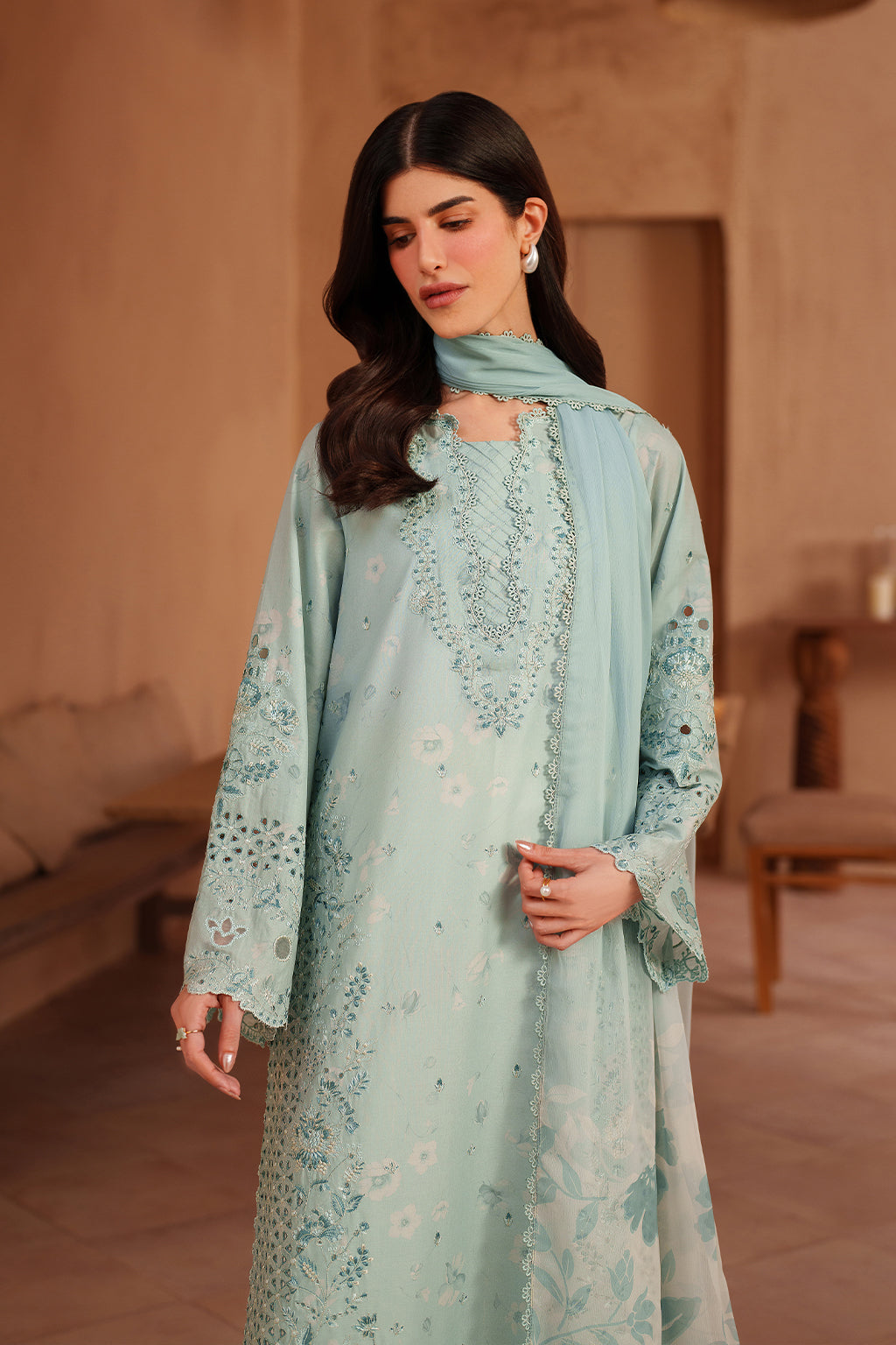 Iznik | Eid lawn | EL-05 Embroidered Lawn by Iznik - Designer Dress  - Type : Ladies Clothes - Available at Libayah - 100% Original 