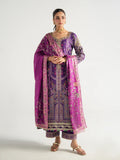 Gulaal | Aira Printed Silk | Plum Noir by Gulaal - Designer Dress  - Type : Ladies Clothes - Available at Libayah - 100% Original 