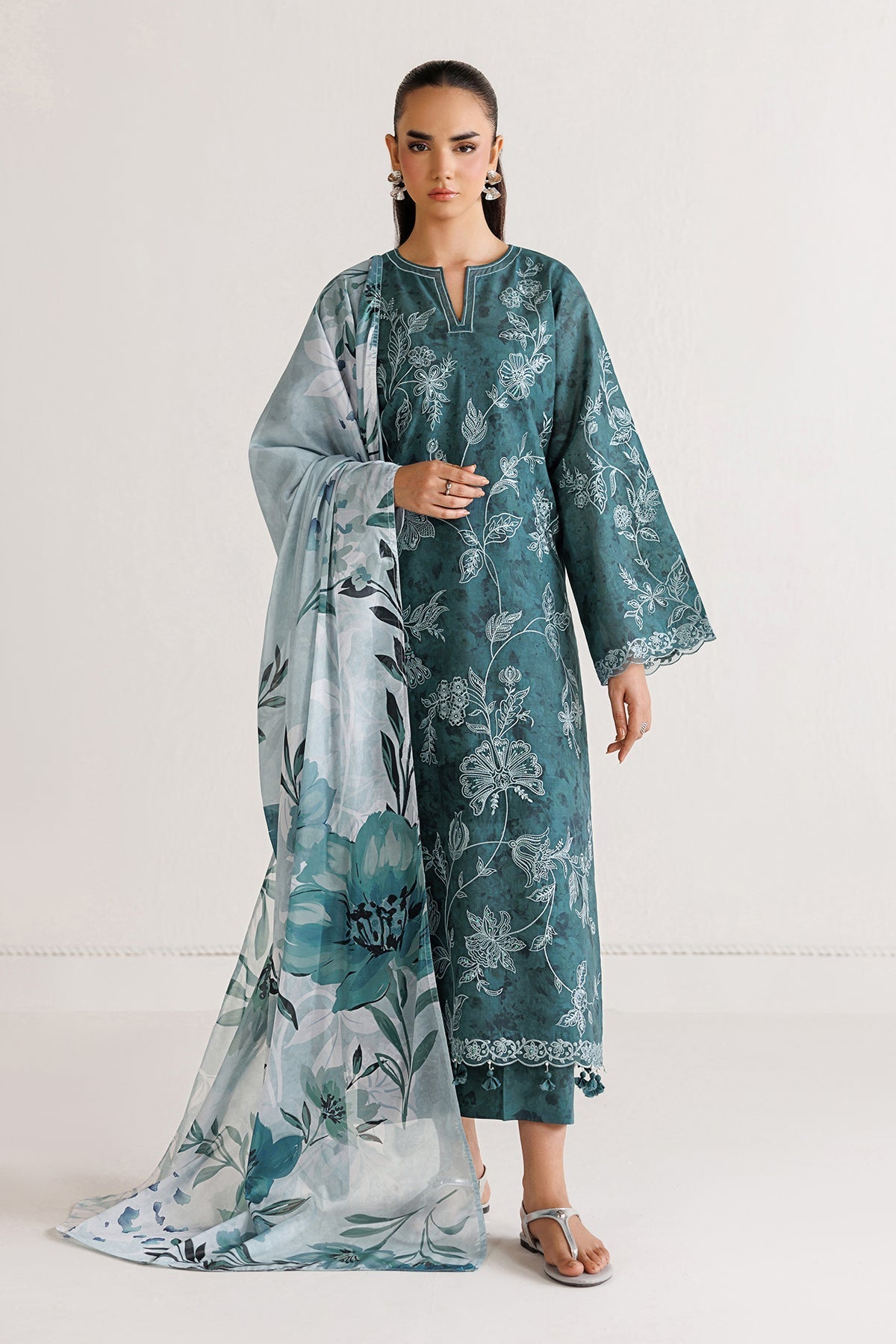 Baroque | Luxury Summer Pret | F-4493 by Baroque - Designer Dress  - Type : Ladies Clothes - Available at Libayah - 100% Original 