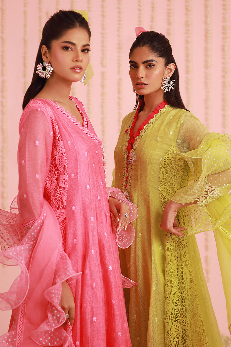 Chic Ophicial | Ruffles Collection | Pear Green Kalidar by Chic Ophicial - Designer Dress - Type: Ladies Clothes - Available at Libayah - 100% Original