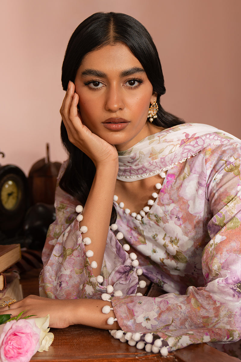 Cross Stitch | Cambric Lawn 24 | ORCHID GALORE by Cross Stitch - Designer Dress - Type: Casuals - Available at Libayah - 100% Original