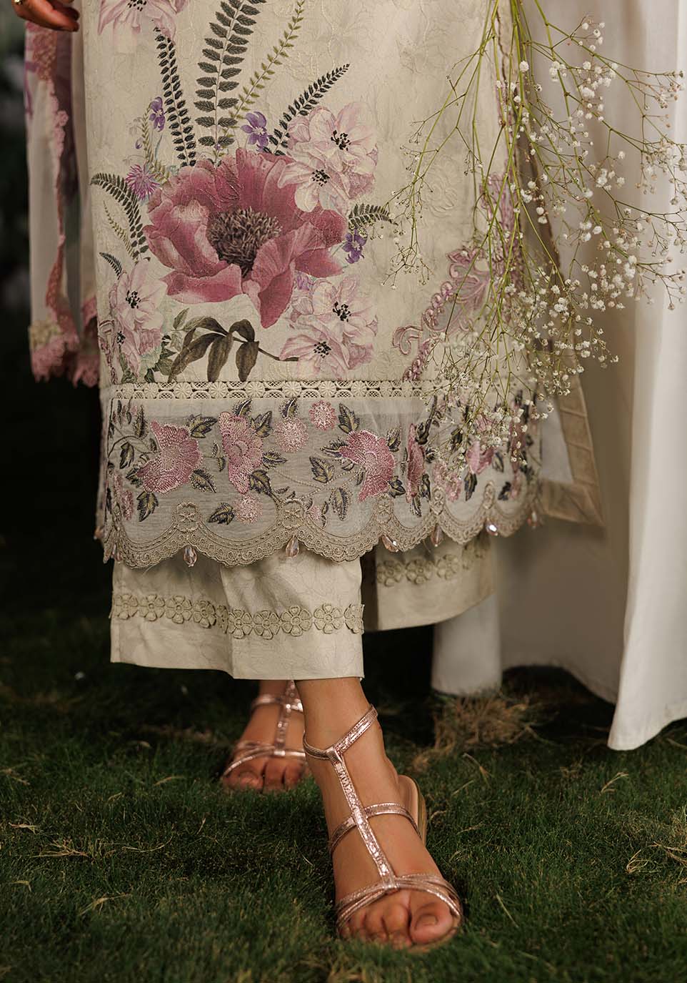 Zarqash | RimJhim The Moonsoon Edit 26 | MEHRAAB-E-GUL ZQ003 by Zarqash - Designer Dress  - Type : Ladies Clothes - Available at Libayah - 100% Original 