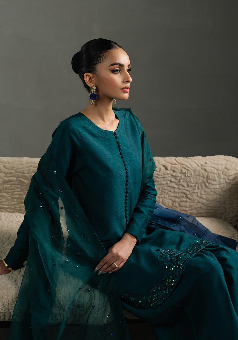 Zarqash | Silk Edit | ZQS 015 ELOISE by Zarqash - Designer Dress - Type: Ladies Clothes - Available at Libayah - 100% Original